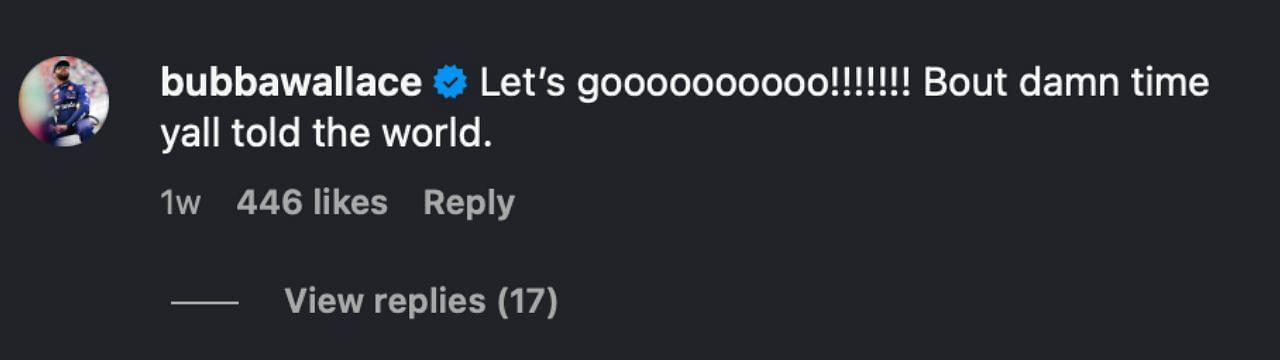 @bubbawallace via @giannatulio on Instagram